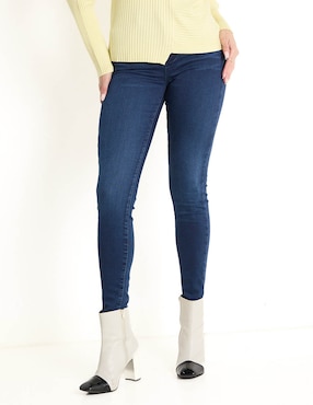 Jeans Skinny GUESS Corte Cintura Para Mujer