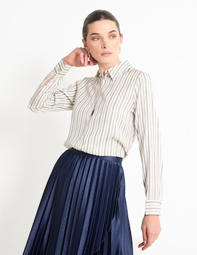 Camisa Tommy Hilfiger Manga Larga Para Mujer