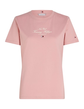 Playera Manga Corta Tommy Hilfiger Cuello Redondo Para Mujer