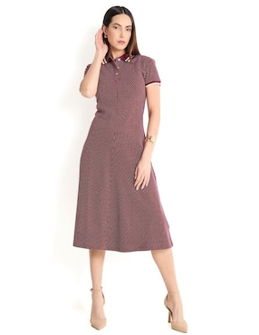 Vestido Midi Casual Tommy Hilfiger Para Mujer