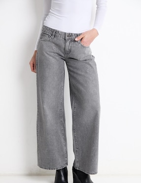 Jeans Wide Leg GUESS Corte Cintura Para Mujer