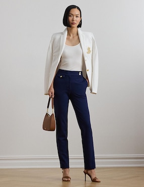 Pantalón chino Lauren Ralph Lauren slim para mujer