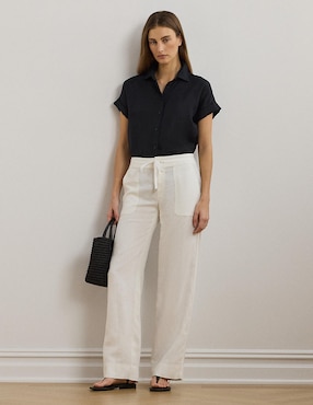 Pantalón relaxed lauren petite regular para mujer