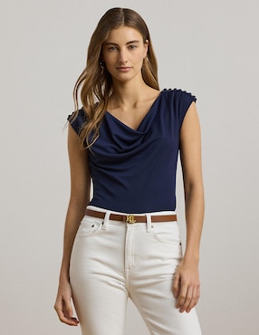 Blusa Lauren Ralph Lauren Sin Manga Para Mujer