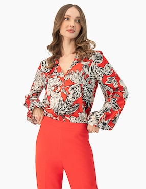 Blusa Ivonne Manga Larga Para Mujer