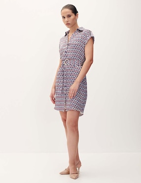 Vestido Corto Casual Julio Mondrian Para Mujer