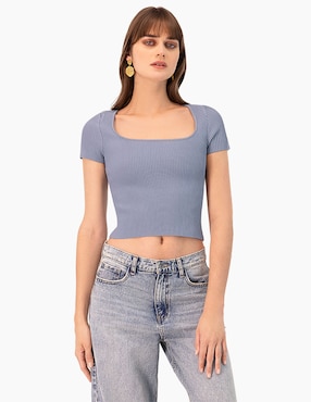 Blusa Ivonne Manga Corta Para Mujer