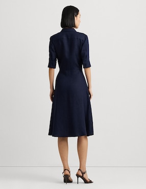 Vestido 3/4 formal Lauren Ralph Lauren para mujer