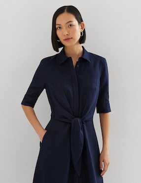 Vestido 3/4 formal Lauren Ralph Lauren para mujer