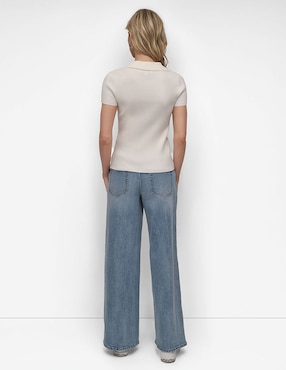 Playera tipo polo Dkny jeans para mujer