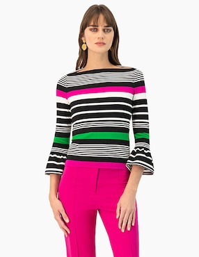 Blusa Ivonne Manga 3/4 Para Mujer