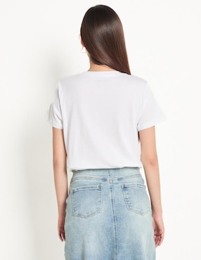 Playera manga corta Dkny Jeans cuello redondo para mujer