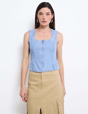 Blusa Dkny sin manga para mujer