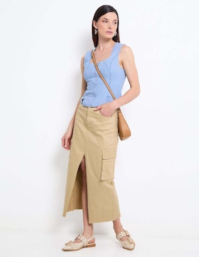 Blusa Dkny sin manga para mujer