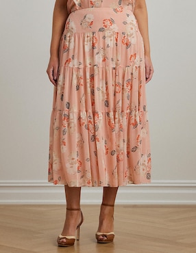 Falda midi Lauren Plus a la cintura