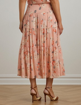 Falda midi Lauren Plus a la cintura