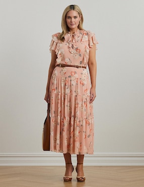 Falda midi Lauren Plus a la cintura