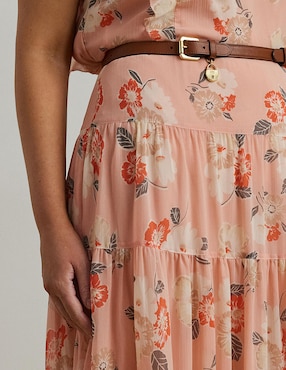 Falda midi Lauren Plus a la cintura