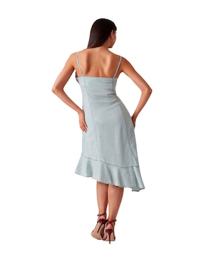 Vestido midi casual Guess para mujer