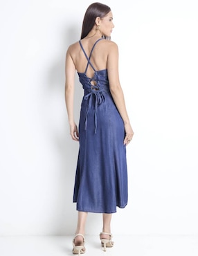Vestido midi casual Guess para mujer