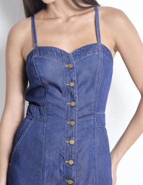 Vestido midi casual Guess para mujer