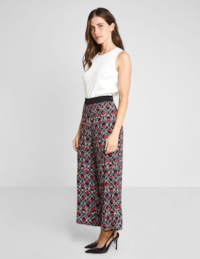 Pantalón coulotte Trucco amplio para mujer