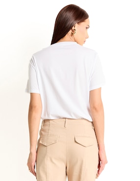 Playera manga corta Dkny Jeans cuello redondo para mujer