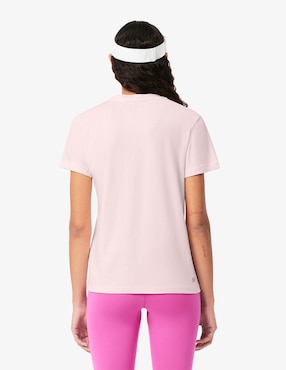 Playera manga corta Lacoste cuello redondo para mujer