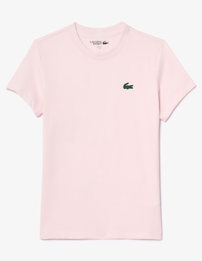 Playera manga corta Lacoste cuello redondo para mujer
