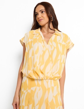 Blusa Calvin Klein manga corta para mujer