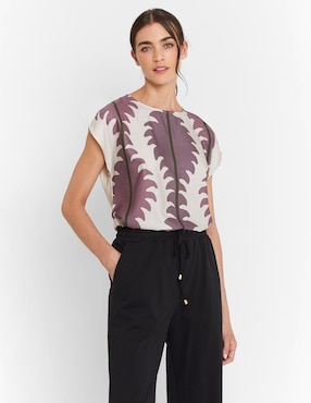 Blusa Trucco manga corta para mujer