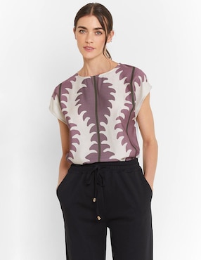 Blusa Trucco manga corta para mujer
