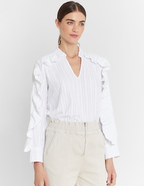 Blusa Trucco manga larga para mujer
