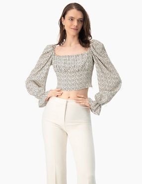 Blusa Ivonne manga larga para mujer