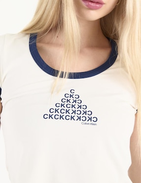 Top Cakvin Klein Jeans cuello redondo