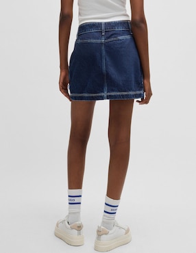 Falda mini Hugo Blue a la cintura