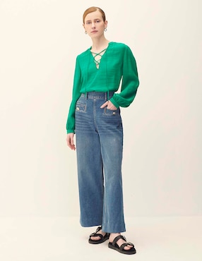 Blusa Julio manga larga para mujer