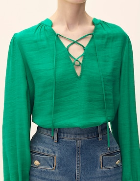 Blusa Julio manga larga para mujer