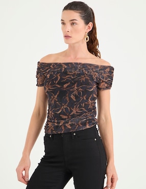 Blusa Trucco manga corta para mujer
