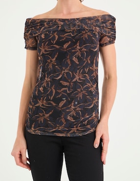 Blusa Trucco manga corta para mujer