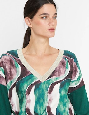 Blusa Trucco manga 3/4 para mujer