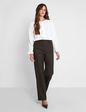 Pantalón de vestir Trucco straight para mujer