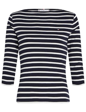 Playera manga 3/4 Tommy Hilfiger cuello ojal para mujer