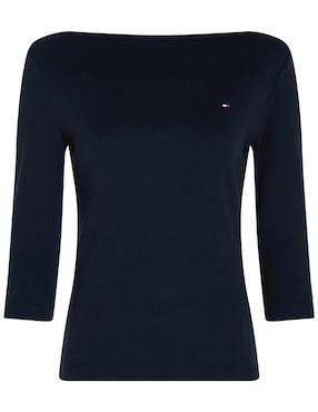 Playera manga 3/4 Tommy Hilfiger cuello cuadrado para mujer