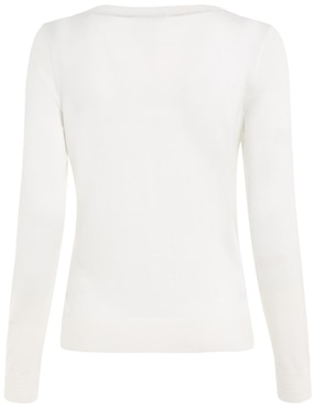 Suéter Tommy Hilfiger cuello ojal para mujer