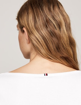 Playera manga 3/4 Tommy Hilfiger cuello cuadrado para mujer