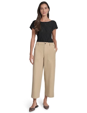 Pantalón capri Dkny amplio para mujer