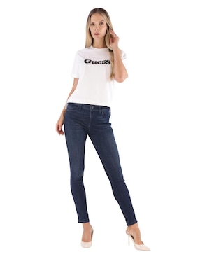 Playera manga corta Guess cuello redondo para mujer