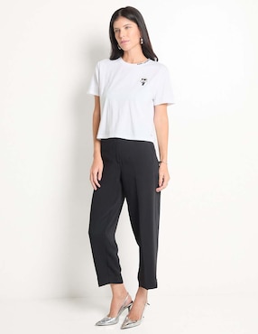 Pantalón easy pant Karl Lagerfeld Paris straight para mujer