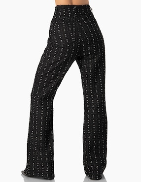Pantalón regular Ivonne acampanado para mujer